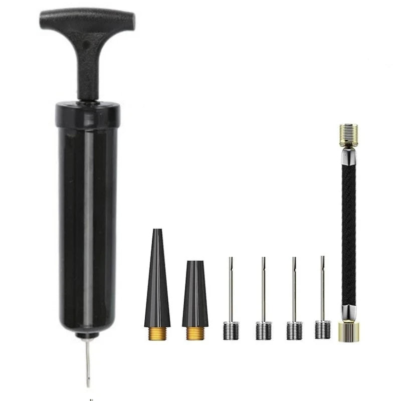 1 Pc Portable Multifunctional Ball Pump With Needle And Nozzle, Ball Inflator For Football, Volleyball,
