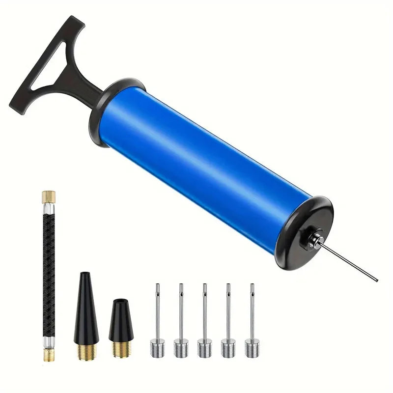 1 Pc Portable Multifunctional Ball Pump With Needle And Nozzle, Ball Inflator For Football, Volleyball,